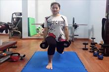 Cô vợ trẻ giảm 18 kg sau sinh nhờ tập gym
